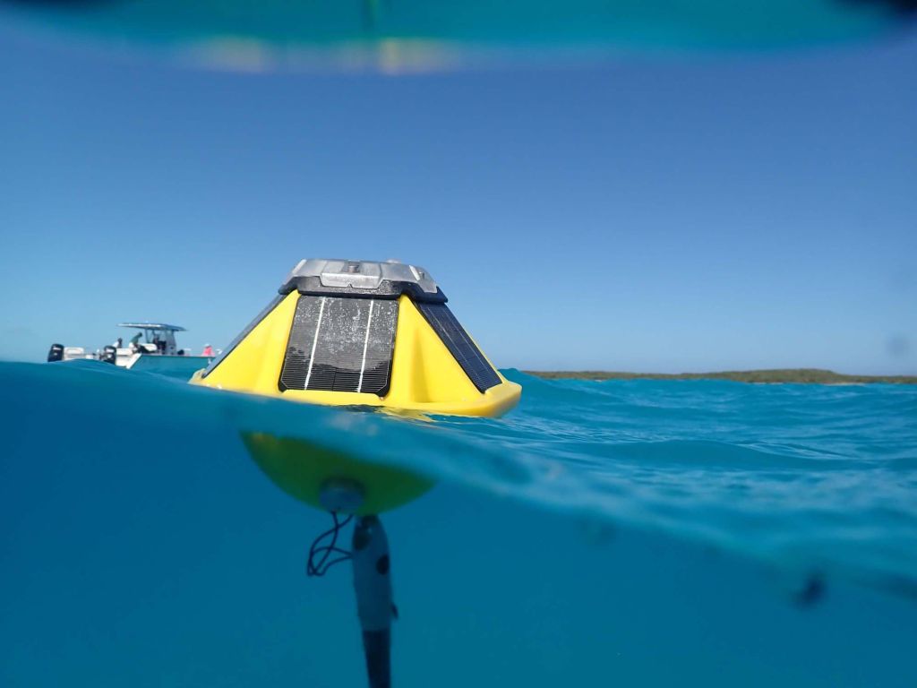 SOFAR Spotter Buoy in the ocean