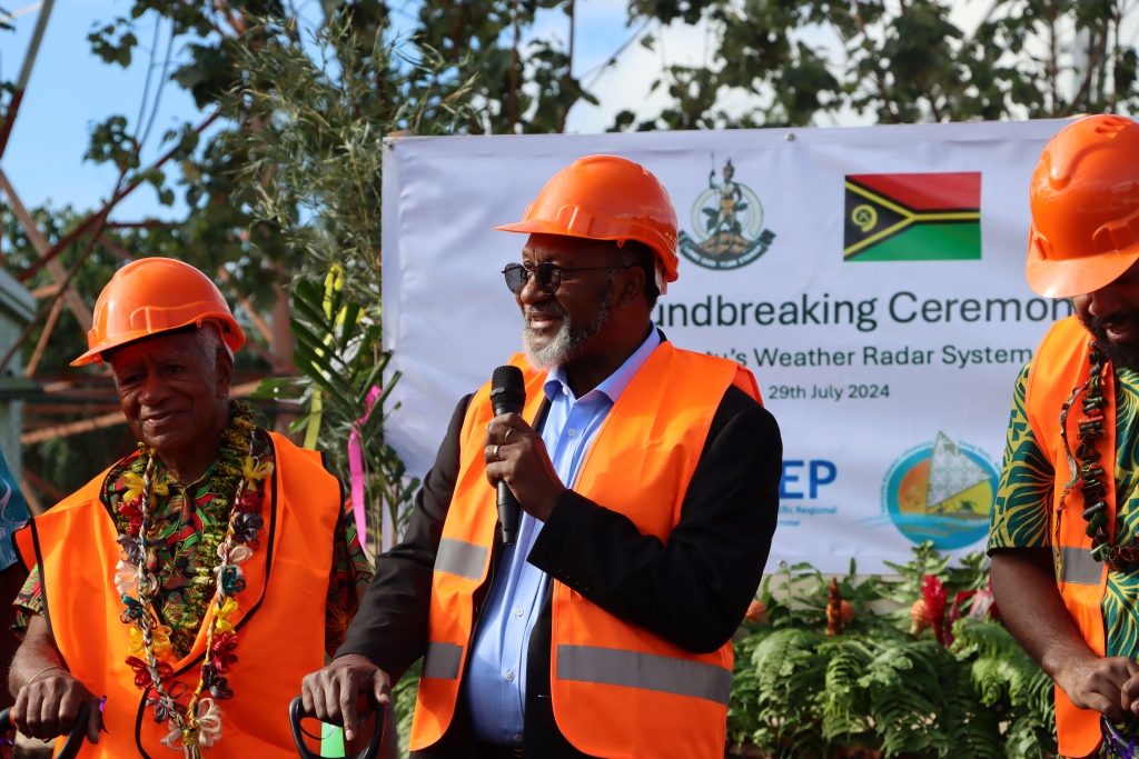 Hon. Charlot Salwai, Prime Minister of Vanuatu.