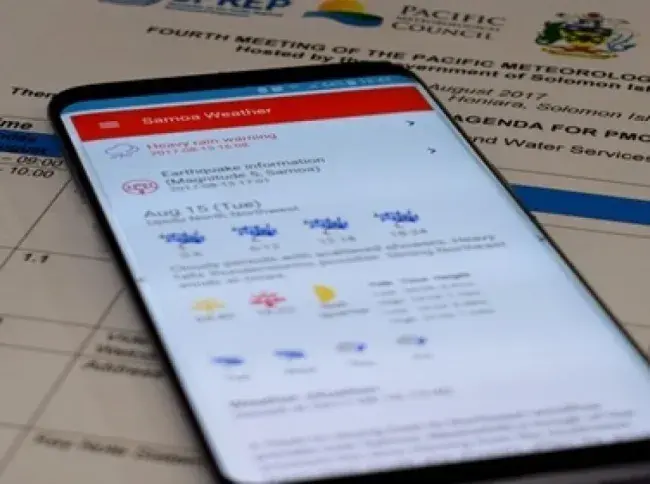 Samoa promotes smartphone app for weather warnings to regional meeting