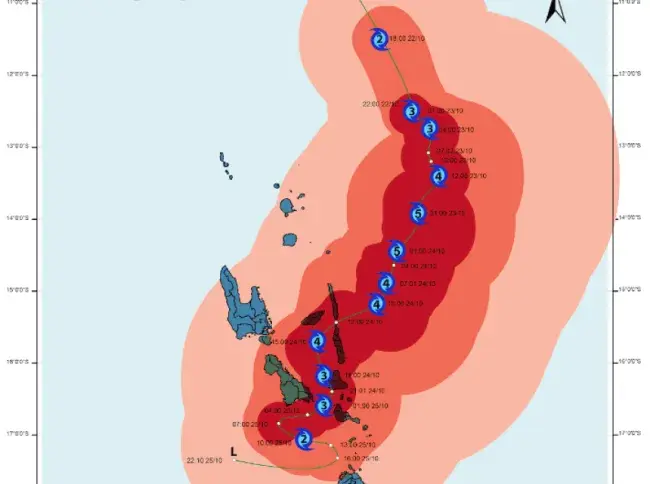 Vanuatu hit by Cyclone Lola, the region’s earliest ever Category 5 cyclone