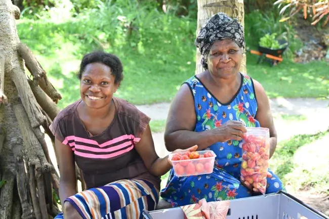 Female farmers in Vanuatu